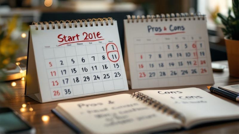 Kalender mit festem Startdatum und zweite Variante mit mehreren Einstiegsoptionen